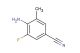 4-amino-3-fluoro-5-methylbenzonitrile