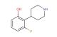 3-fluoro-2-(piperidin-4-yl)phenol