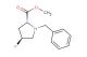 D-Proline, 4-fluoro-1-(phenylmethyl)-, methyl ester, (4S)-
