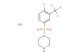 1-((4-fluoro-3-(trifluoromethyl)phenyl)sulfonyl)piperazine hydrochloride