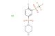 1-((4-fluoro-3-((trifluoromethyl)sulfonyl)phenyl)sulfonyl)piperazine hydrochloride