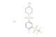 1-((4-fluoro-3-((trifluoromethyl)sulfonyl)phenyl)sulfonyl)piperidin-4-amine hydrochloride