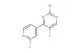 2-chloro-5-fluoro-4-(2-fluoropyridin-4-yl)pyrimidine
