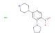 1-(4-nitro-3-(pyrrolidin-1-yl)phenyl)piperazine hydrochloride
