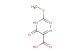 3-(methylthio)-5-oxo-4,5-dihydro-1,2,4-triazine-6-carboxylic acid
