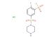 2-fluoro-5-(piperazin-1-ylsulfonyl)benzene-1-sulfonyl fluoride hydrochloride