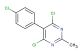 4,6-dichloro-5-(4-chlorophenyl)-2-methylpyrimidine