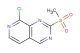 8-chloro-2-methanesulfonyl-pyrido[3,4-d]pyrimidine