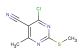 4-chloro-6-methyl-2-(methylthio)pyrimidine-5-carbonitrile