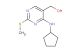 (4-(cyclopentylamino)-2-(methylthio)pyrimidin-5-yl)methanol