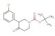 tert-butyl 3-(3-chlorophenyl)-4-oxopiperidine-1-carboxylate