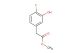 methyl 2-(4-fluoro-3-hydroxyphenyl)acetate