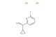 (S)-cyclopropyl(6-fluoropyridin-2-yl)methanamine dihydrochloride