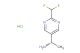 (S)-1-(2-(difluoromethyl)pyrimidin-5-yl)ethan-1-amine hydrochloride