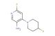 6-fluoro-4-(4-fluoropiperidin-1-yl)pyridin-3-amine