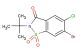 6-bromo-2-(tert-butyl)-5-chlorobenzo[d]isothiazol-3(2H)-one 1,1-dioxide