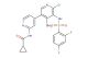 N-(6-chloro-5-(2,4-difluorophenylsulfonamido)-4-methyl-[3,4'-bipyridin]-2'-yl)cyclopropanecarboxamide