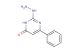 2-hydrazineyl-6-phenylpyrimidin-4(3H)-one