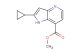 methyl 2-cyclopropyl-1H-pyrrolo[3,2-b]pyridine-7-carboxylate