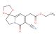 ethyl 2-(6-cyano-5-oxo-2,3-dihydro-5H-spiro[indolizine-1,2'-[1,3]dioxolan]-7-yl)acetate