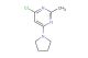 4-chloro-2-methyl-6-(pyrrolidin-1-yl)pyrimidine