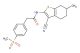 N-(3-cyano-6-methyl-4,5,6,7-tetrahydrobenzo[b]thiophen-2-yl)-2-(4-(methylsulfonyl)phenyl)acetamide
