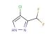 4-chloro-3-(difluoromethyl)-1H-pyrazole