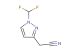 2-(1-(difluoromethyl)-1H-pyrazol-3-yl)acetonitrile