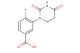 4-fluoro-3-(tetrahydro-2,4-dioxo-1(2H)-pyrimidinyl)benzoic acid