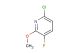 6-chloro-3-fluoro-2-methoxypyridine