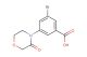 3-bromo-5-(3-oxomorpholino)benzoic acid