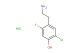 4-(2-aminoethyl)-2-chloro-5-fluorophenol hydrochloride