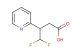 4,4-difluoro-3-pyridin-2-ylbutanoic acid
