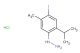 (4-iodo-2-isopropyl-5-methylphenyl)hydrazine hydrochloride