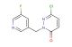 6-chloro-2-[(5-fluoropyridin-3-yl)methyl]pyridazine-3-one