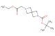 tert-butyl 6-(2-ethoxy-2-oxo-ethyl)-2,6-diazaspiro[3.3]heptane-2-carboxylate