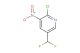 2-chloro-5-(difluoromethyl)-3-nitropyridine
