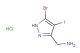 1-(5-bromo-4-iodo-1H-pyrazol-3-yl)methanamine hydrochloride