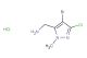 1-(4-bromo-3-chloro-1-methyl-1H-pyrazol-5-yl)methanamine hydrochloride