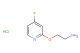 2-((4-fluoropyridin-2-yl)oxy)ethan-1-amine hydrochloride