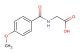(4-methoxybenzoyl)glycine