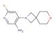 6-fluoro-4-(7-oxa-2-azaspiro[3.5]nonan-2-yl)pyridin-3-amine