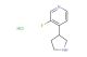 3-fluoro-4-(pyrrolidin-3-yl)pyridine hydrochloride