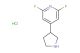 2,6-difluoro-4-(pyrrolidin-3-yl)pyridine hydrochloride