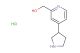 (4-(pyrrolidin-3-yl)pyridin-2-yl)methanol hydrochloride