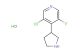 3-chloro-5-fluoro-4-(pyrrolidin-3-yl)pyridine hydrochloride