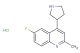 6-fluoro-2-methyl-4-(pyrrolidin-3-yl)quinoline hydrochloride