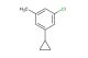 1-chloro-3-cyclopropyl-5-methylbenzene