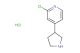 2-chloro-4-pyrrolidin-3-ylpyridine hydrochloride