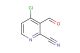 4-chloro-3-formylpicolinonitrile